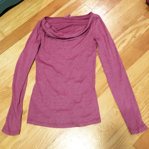 Shimmery long-sleeved top
